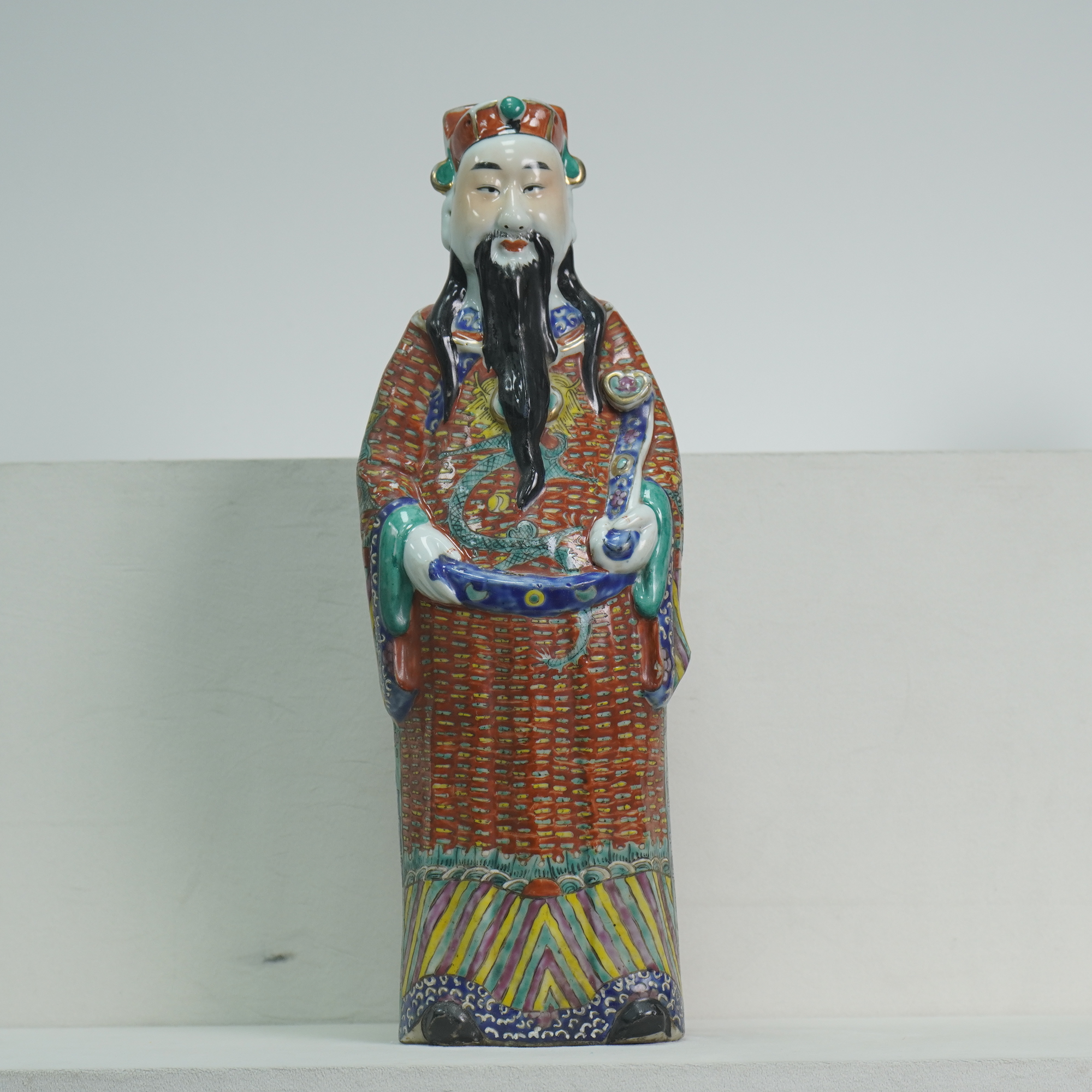 【民国】福禄寿三星人物塑像