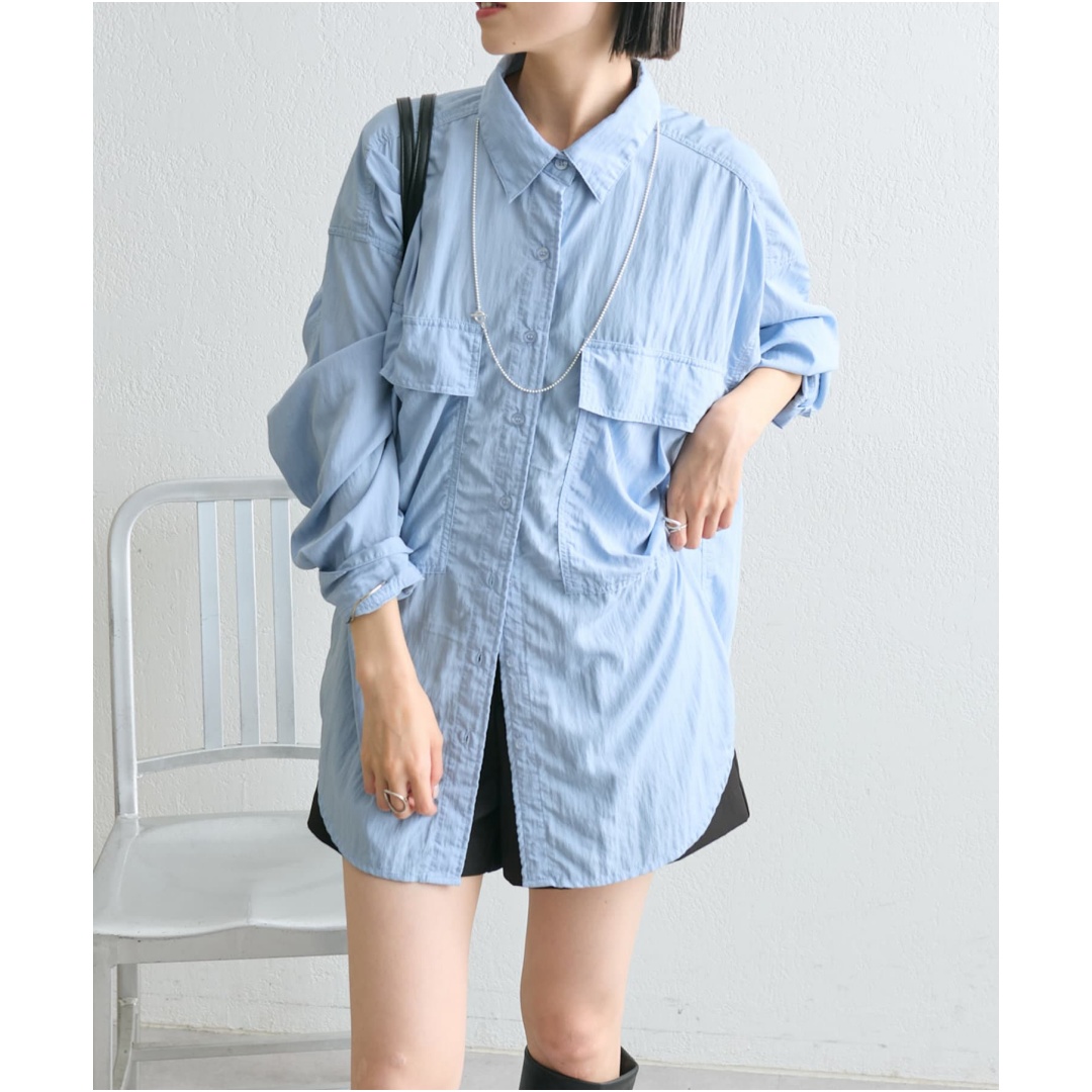 【Montendre】 秋季新款 M 时尚休闲透气宽松百搭中长衬衫