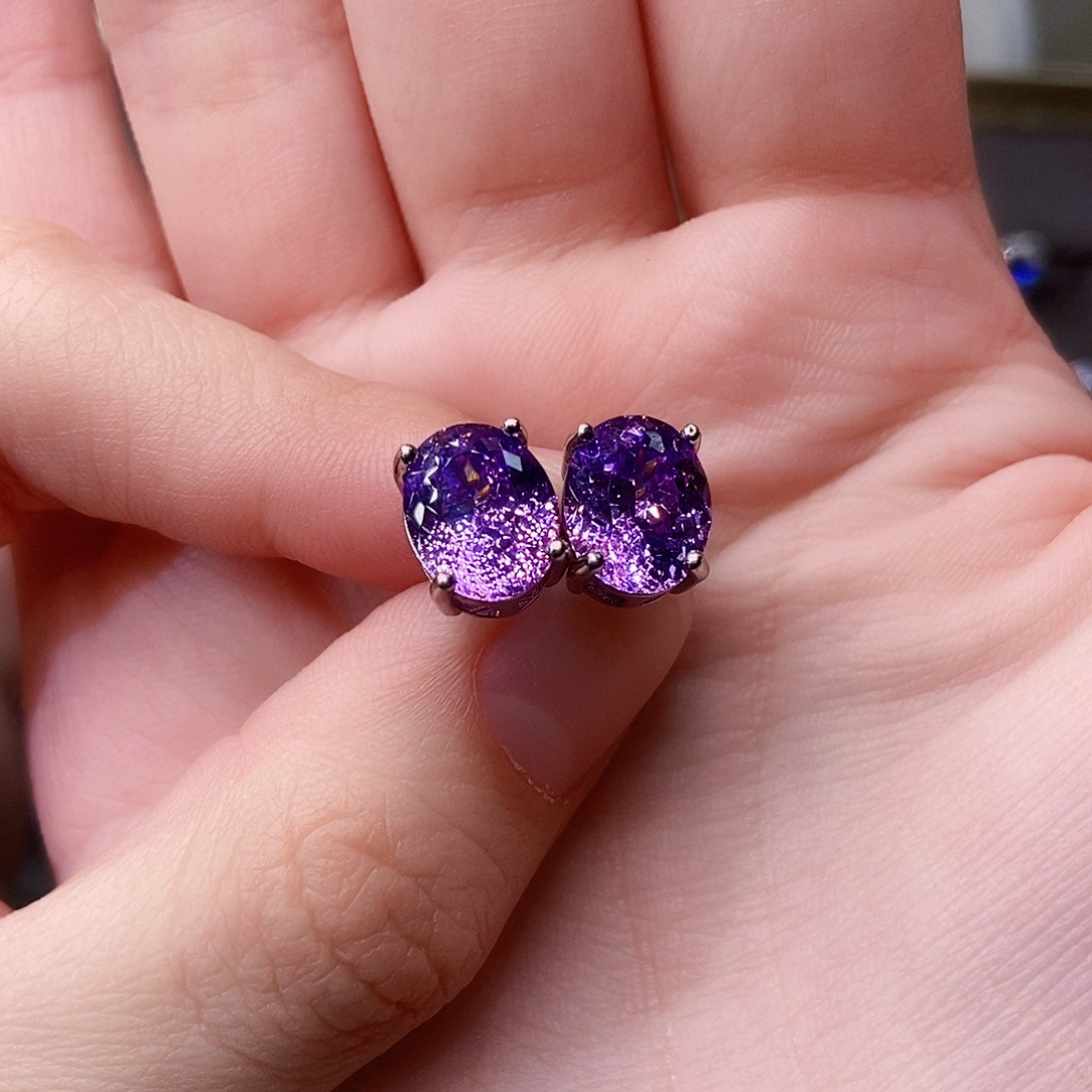 碧玺珠宝奇石银S925镶嵌