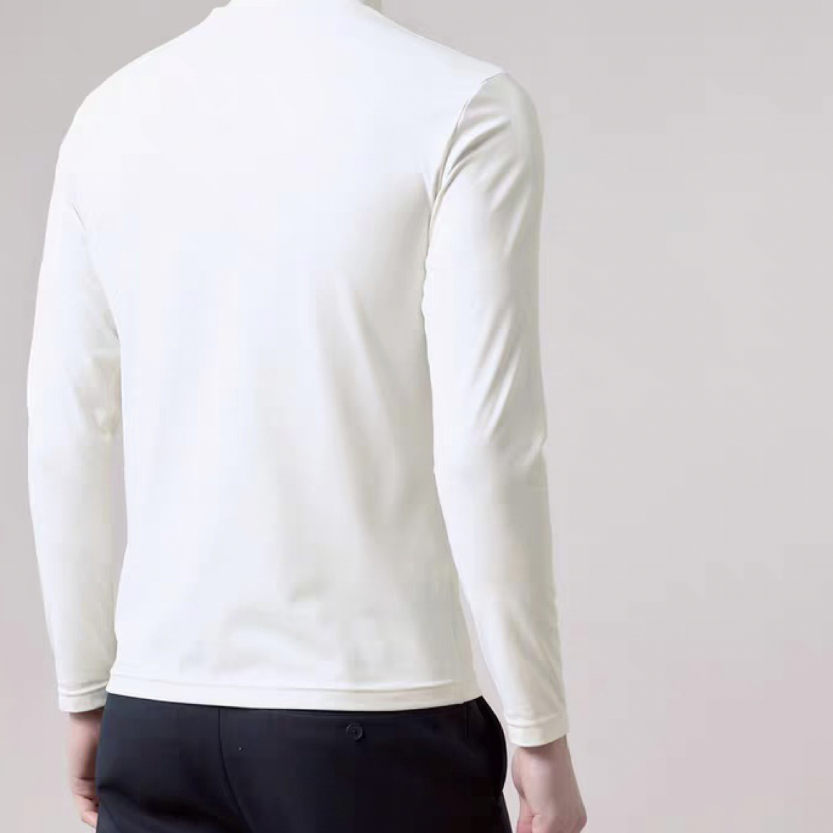 秋冬半高领纯色长袖T恤两色（无吊牌介意勿入）