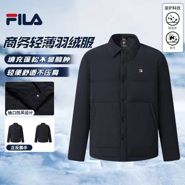 Fila/斐乐【轻薄羽绒】秋季商务休闲新款保暖羽绒F11M548910F