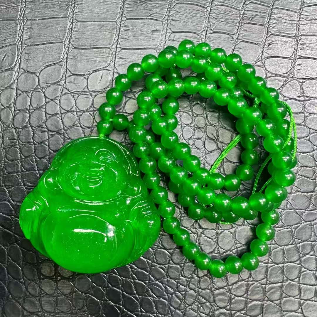 冰满绿佛公吊坠R19