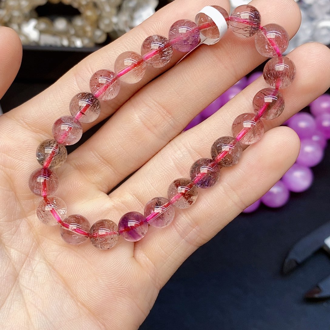 水晶手链未镶嵌9仙女超七8mm