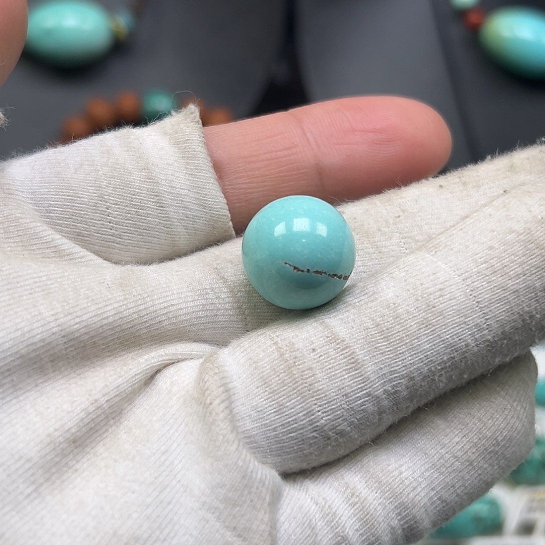 绿松石珠宝奇石未镶嵌张*宝