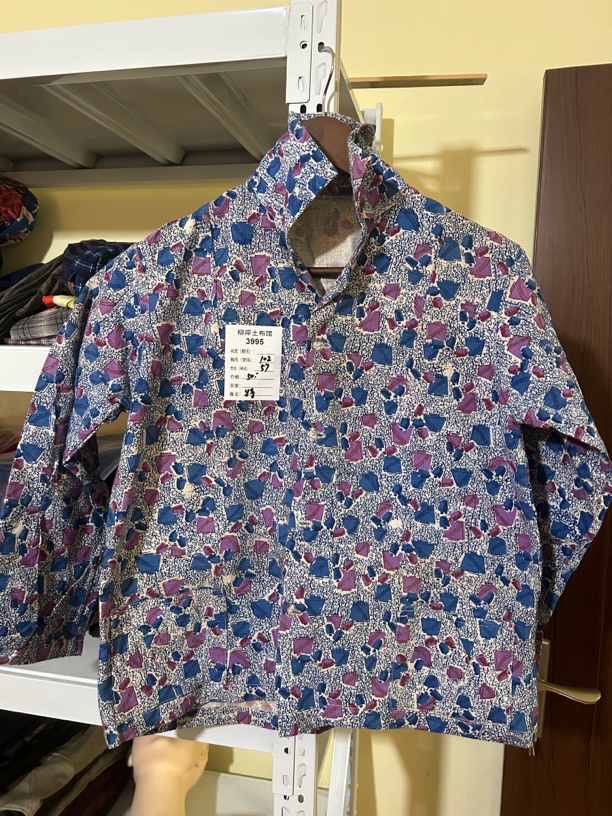 全棉印花布女式衬衫