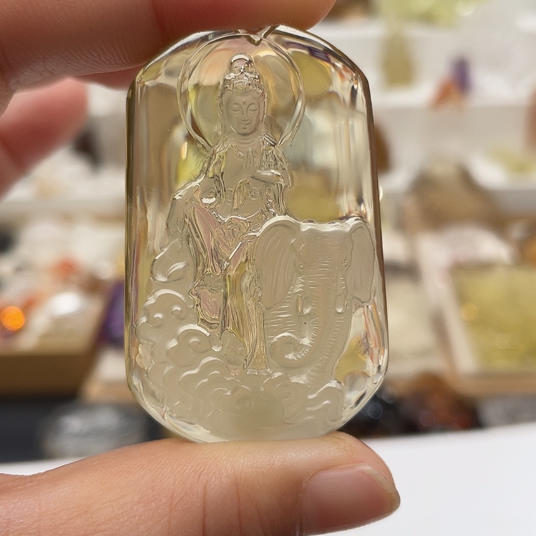 水晶颈饰未镶嵌心**祎定制