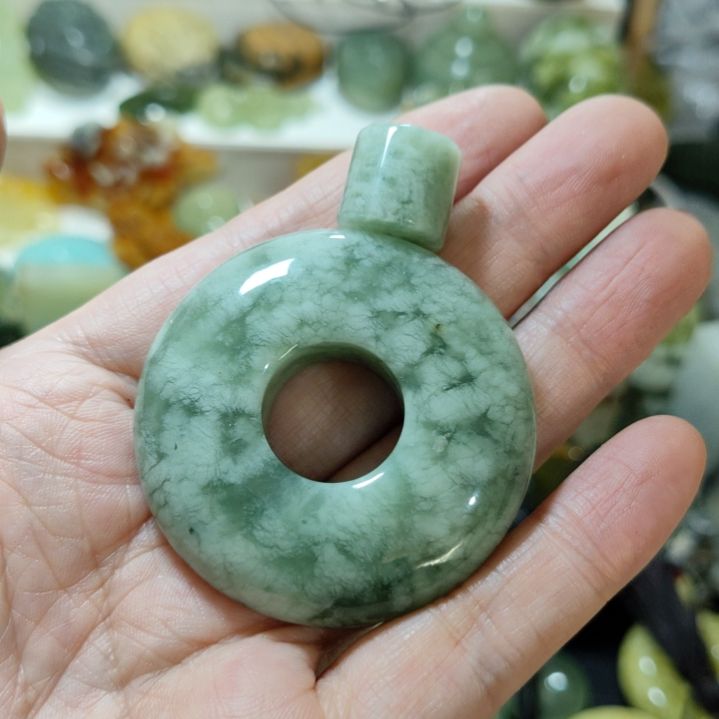 岫玉平安扣未镶嵌
