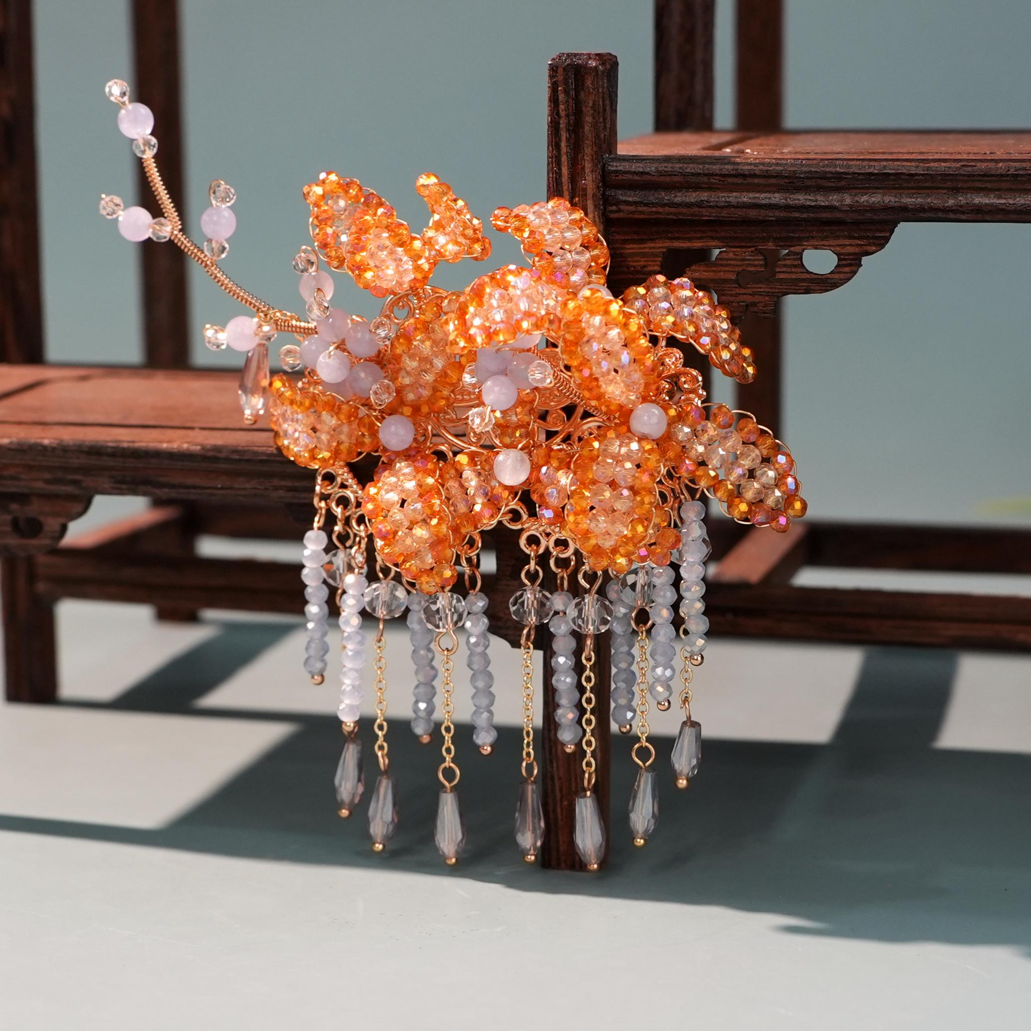 古悦倾城【秋漪发夹】古风汉服发饰