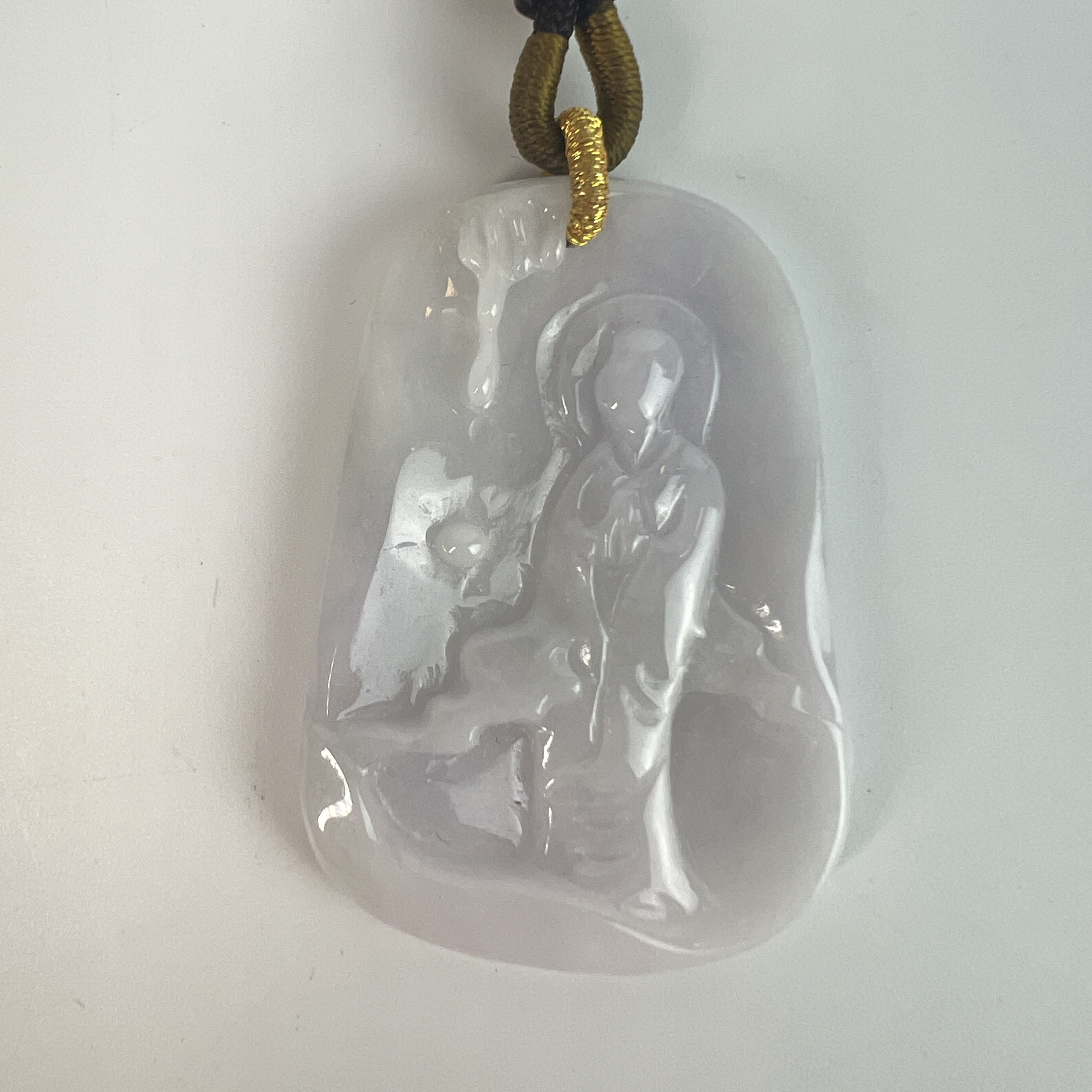 TM 120108 翡翠雕佛像挂件