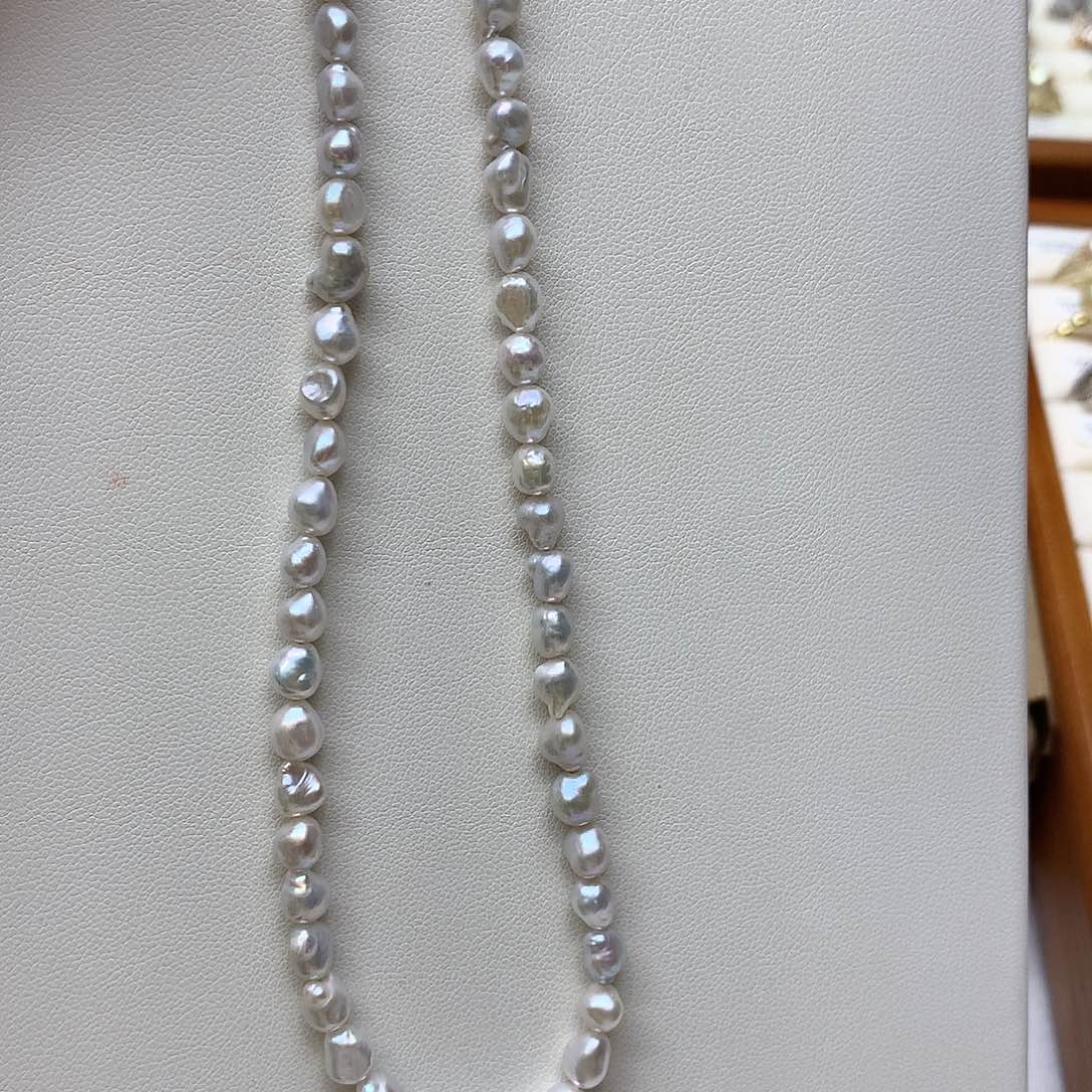 淡水珍珠颈饰银S925镶嵌