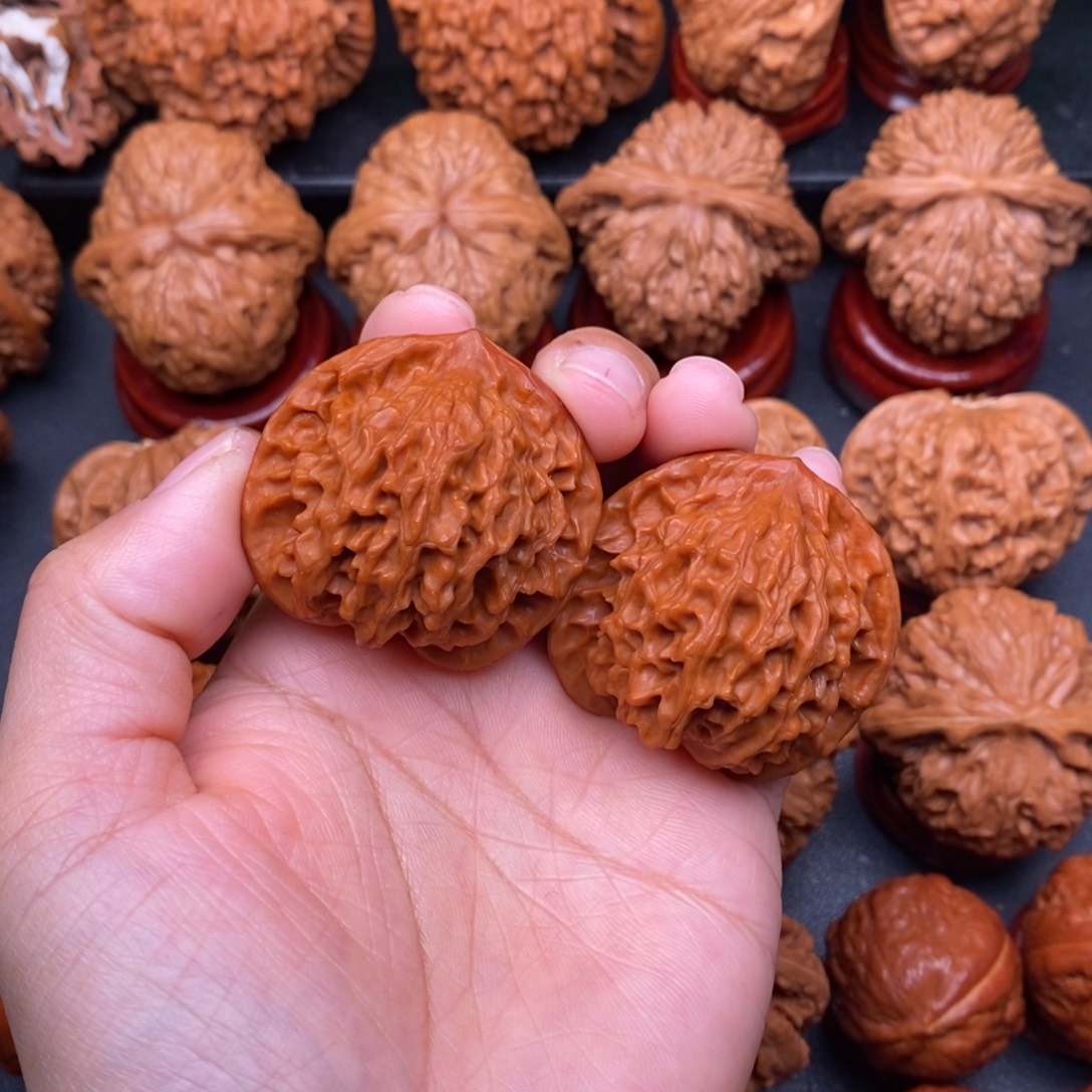 文玩核桃把件40公子帽