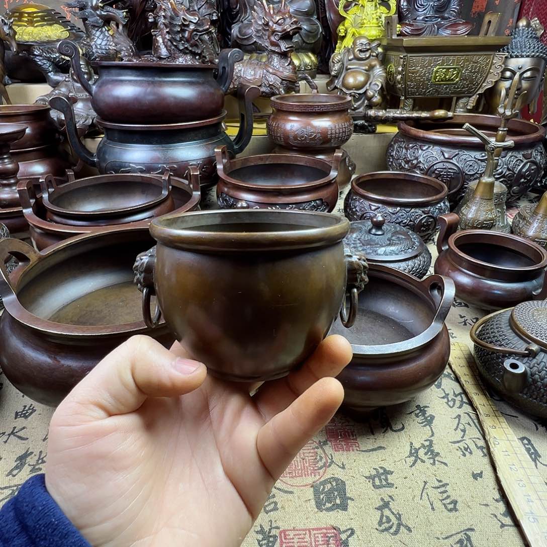 铜香炉家用供奉佛像炉