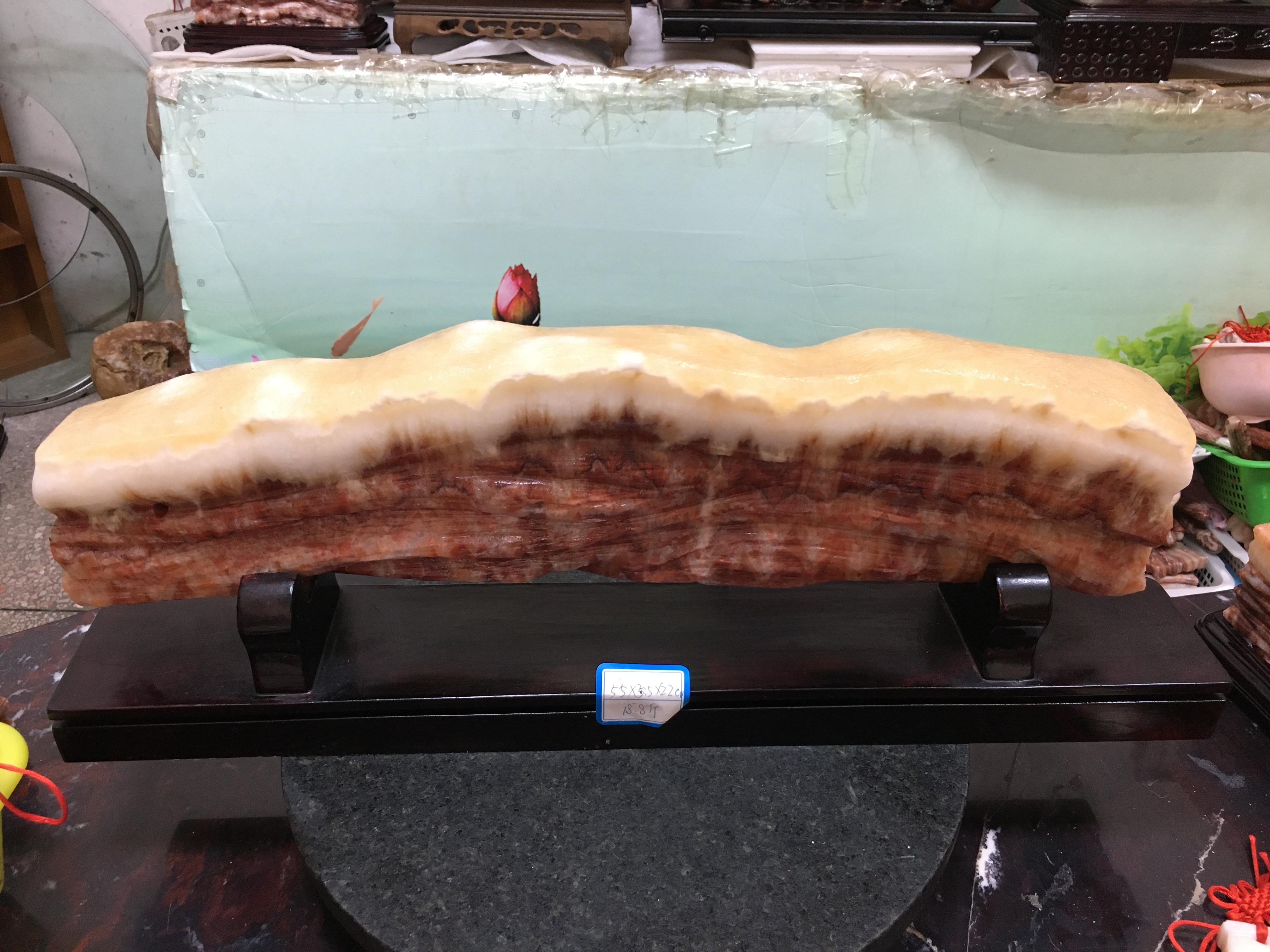 精美肉石摆件工艺品富贵肉石摆件装饰茶台中式桌面摆件雕刻k17