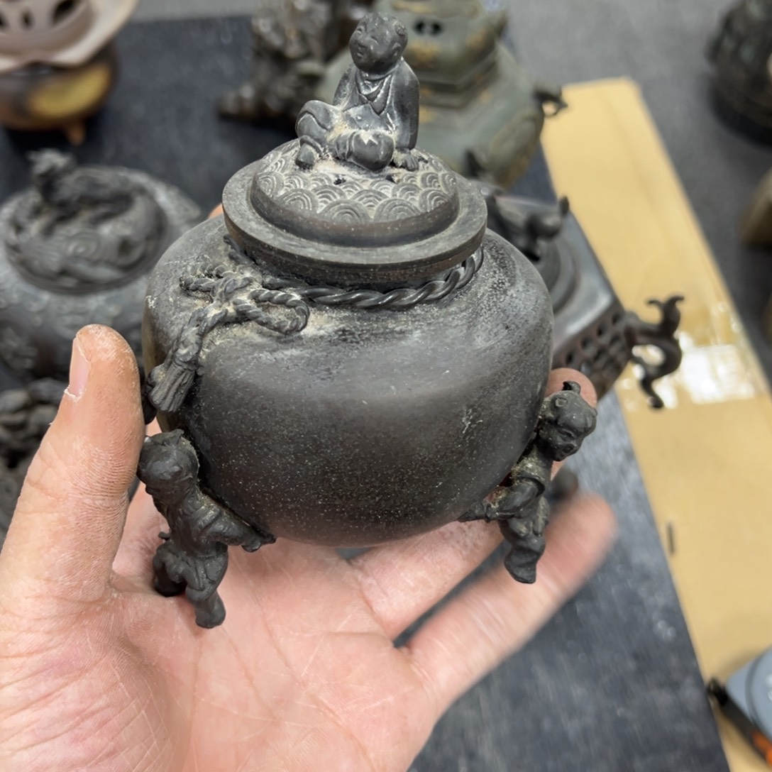 大***祆铜中古工艺品摆件