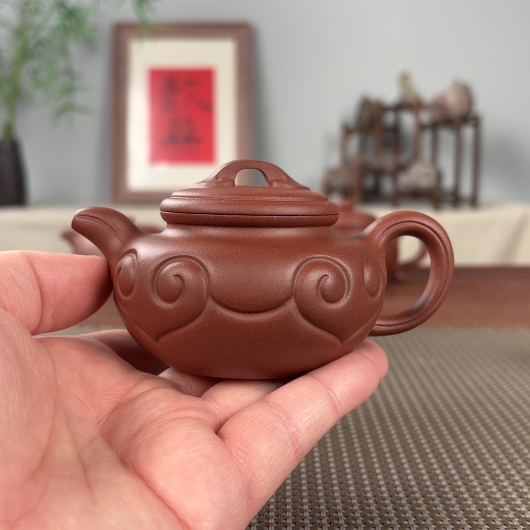 紫砂茶壶黄龙山原矿紫砂壶150