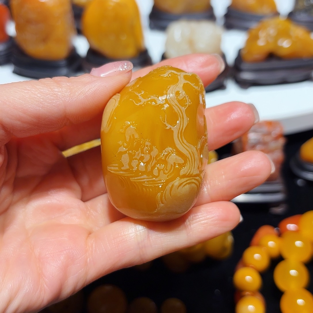 田黄石胖*石雕石雕石雕