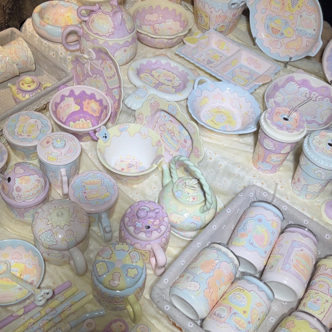 陶摆件哈哈不哈哈