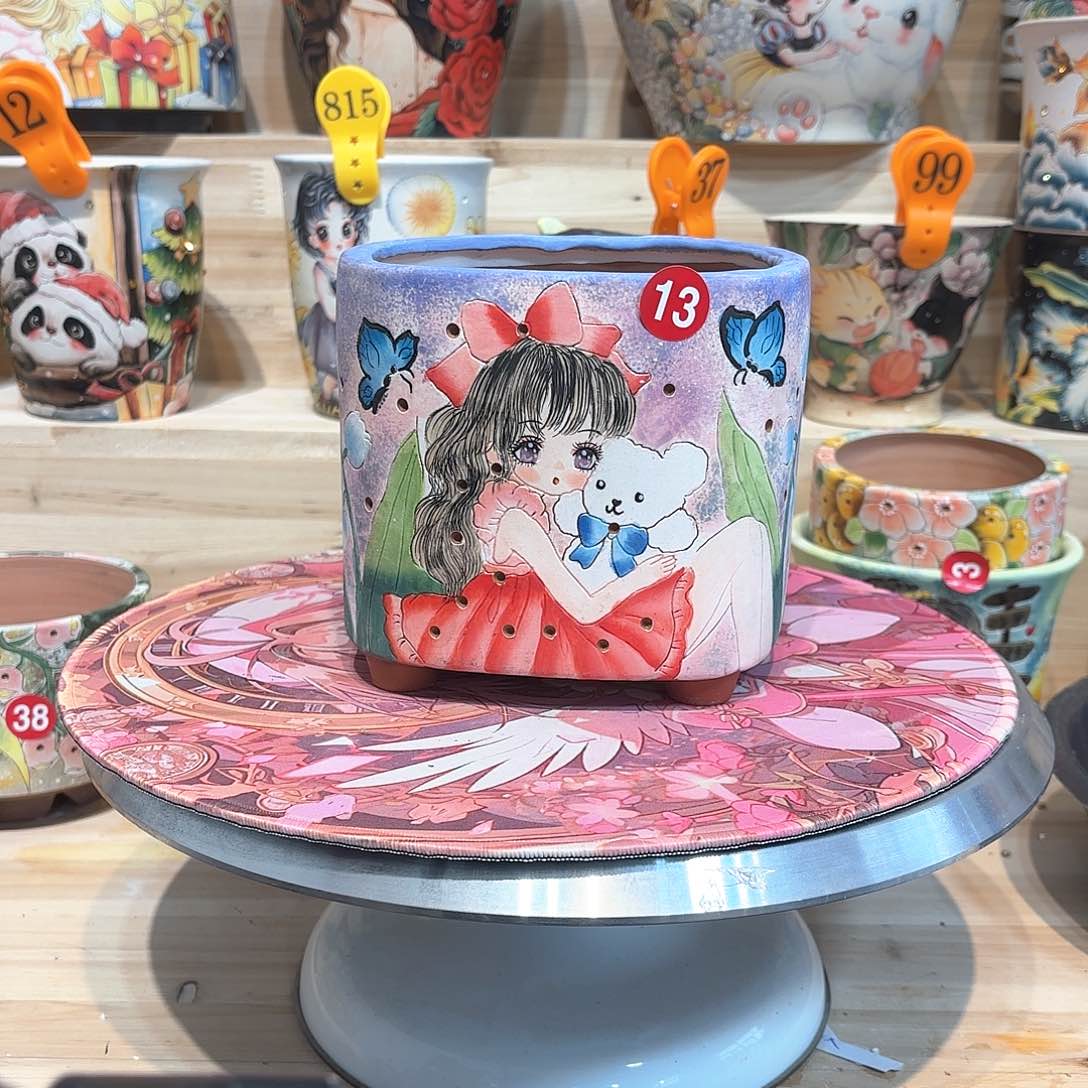 紫砂花盆手工花盆默认微瑕12/12