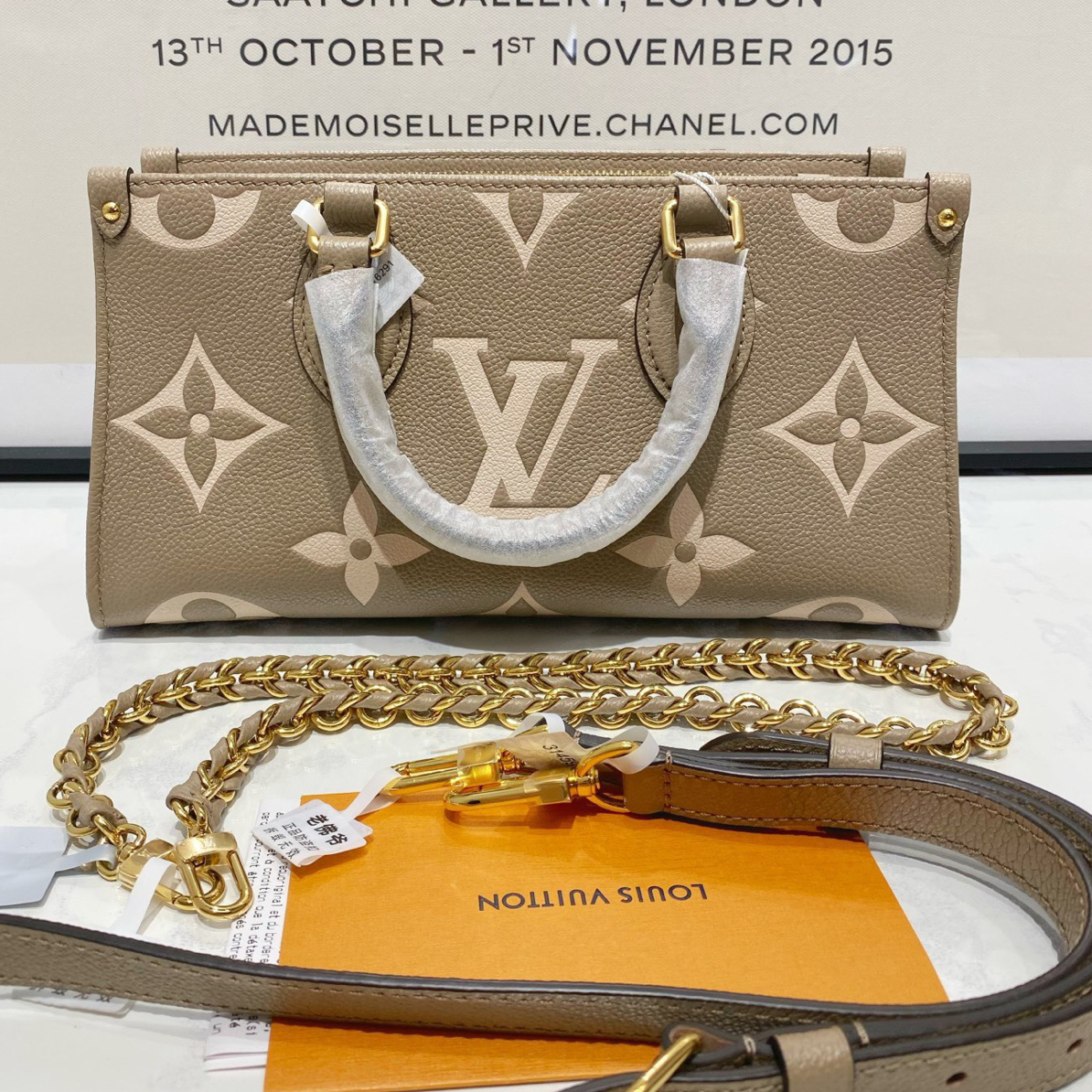 99新 LouisVuitton/路易威登 lv 横版大象灰ontgego（16291）