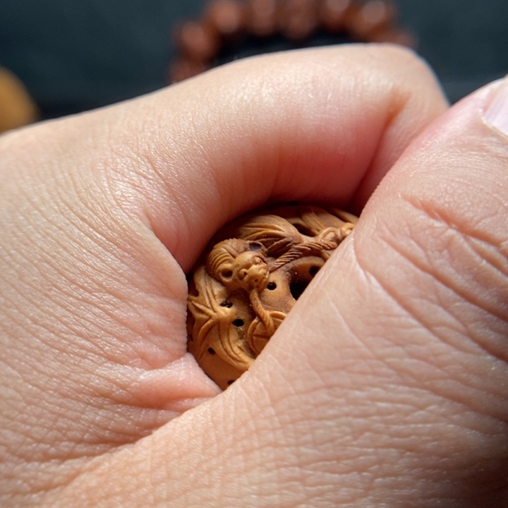 ｡***｡桃核手工蝙蝠单颗