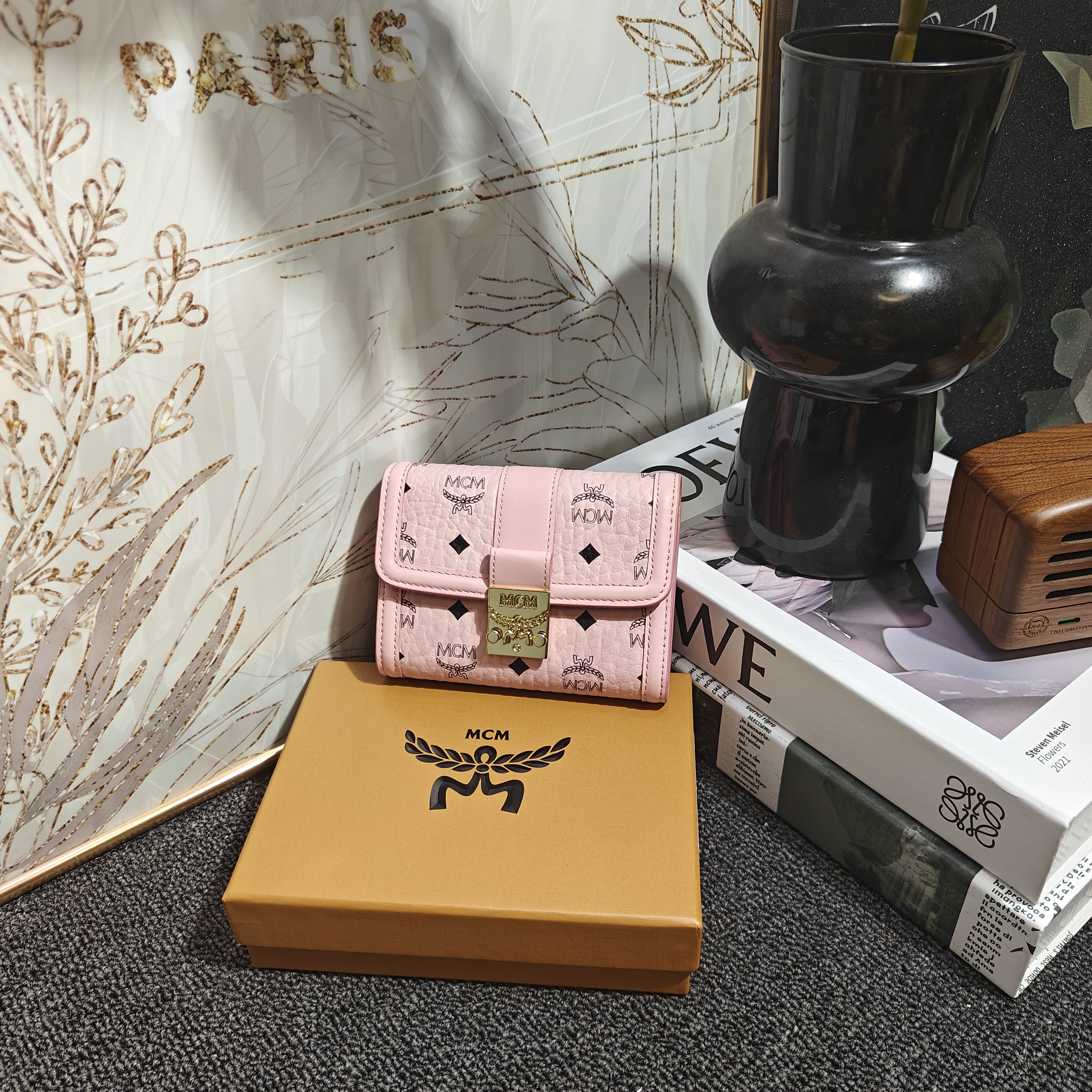 未使用 MCM MCM粉色钱包G25101227尺寸12*9