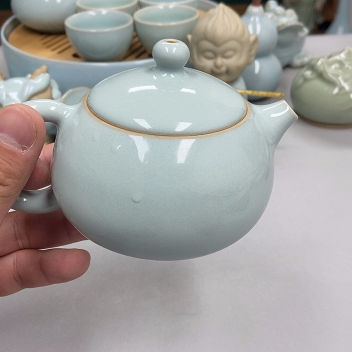 瓷玉*天青色赵琳老师西施壶