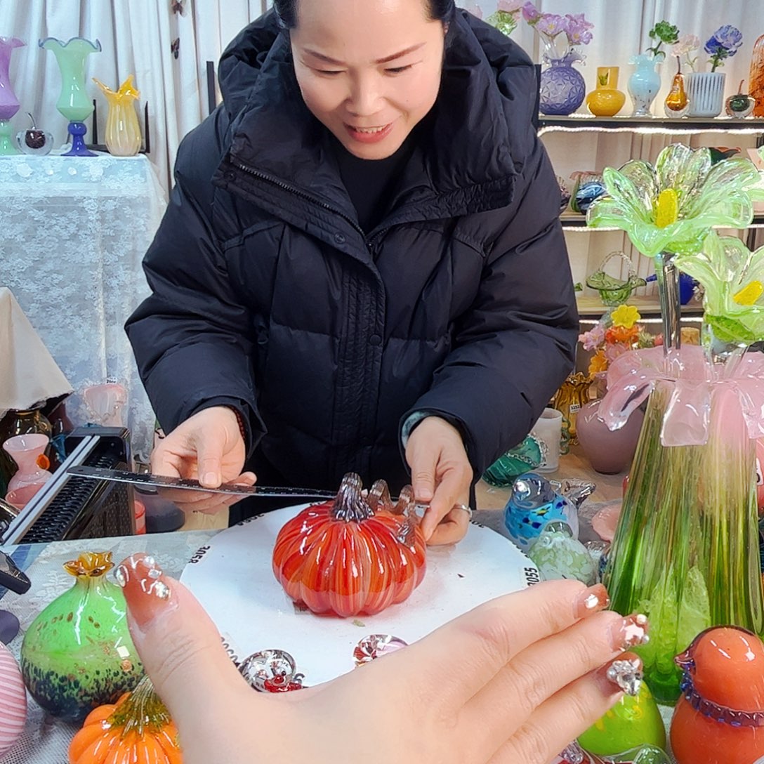 南瓜家悦美居琉璃摆件