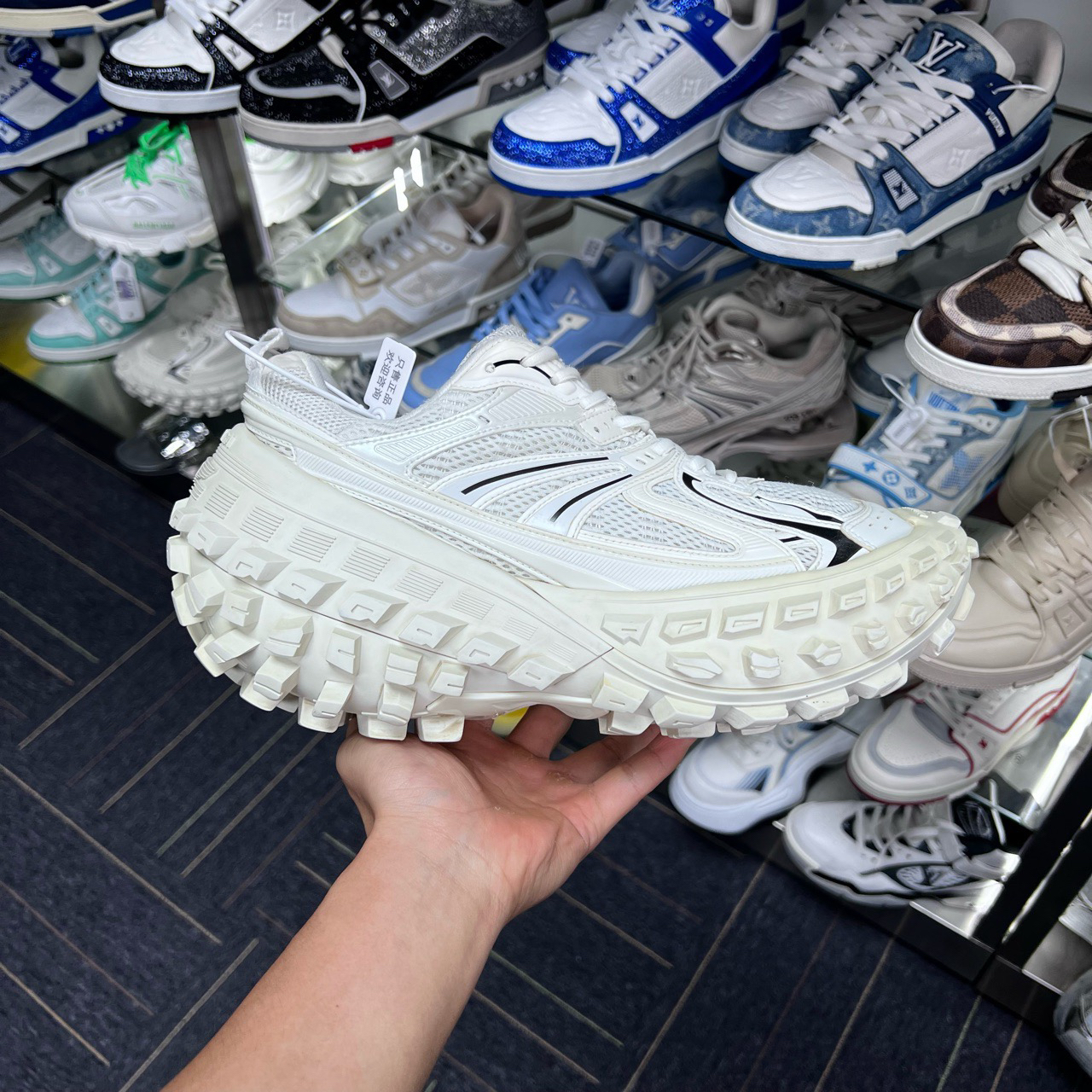 99新 Balenciaga/巴黎世家 轮胎鞋 黑白 原盒 尺码/43 YH14049