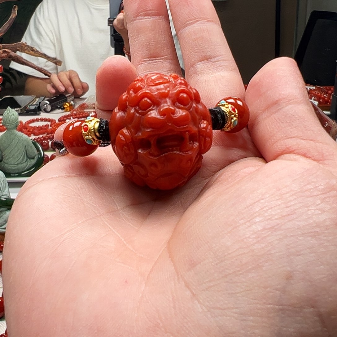 手串未镶嵌南红玛瑙貔貅43g