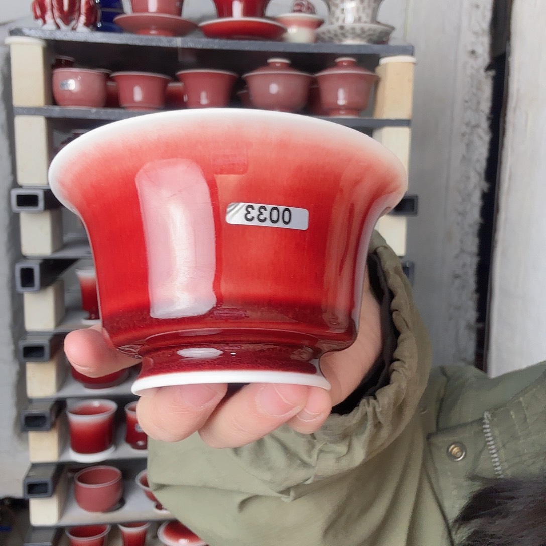 瓷片景德镇郎红陶瓷