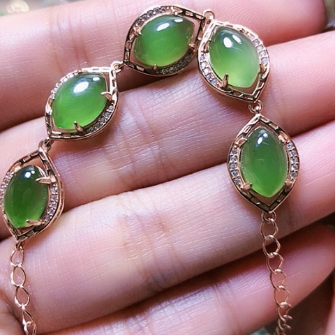 和田玉挂件银S925镶嵌