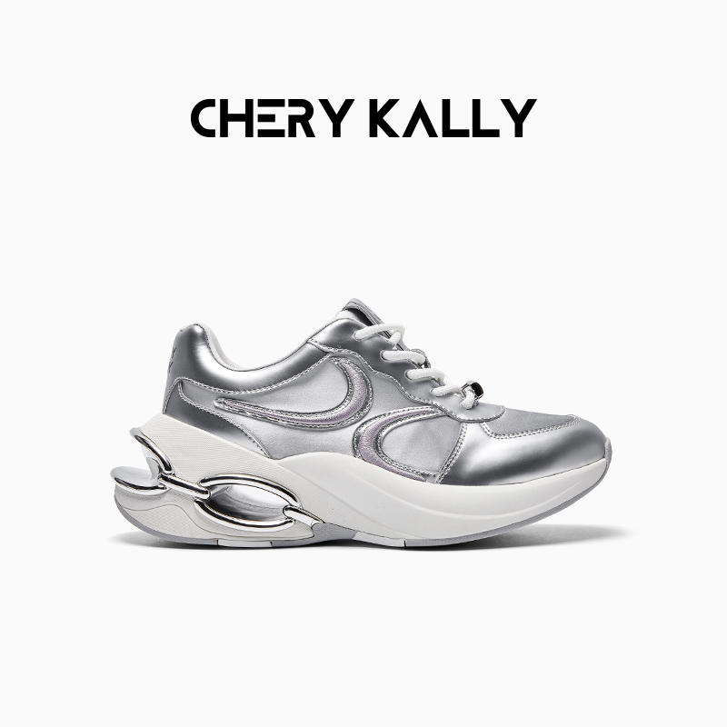 CHERY KALLY厚底透气老爹鞋时尚休闲鞋女鞋增高运动鞋963YD5526