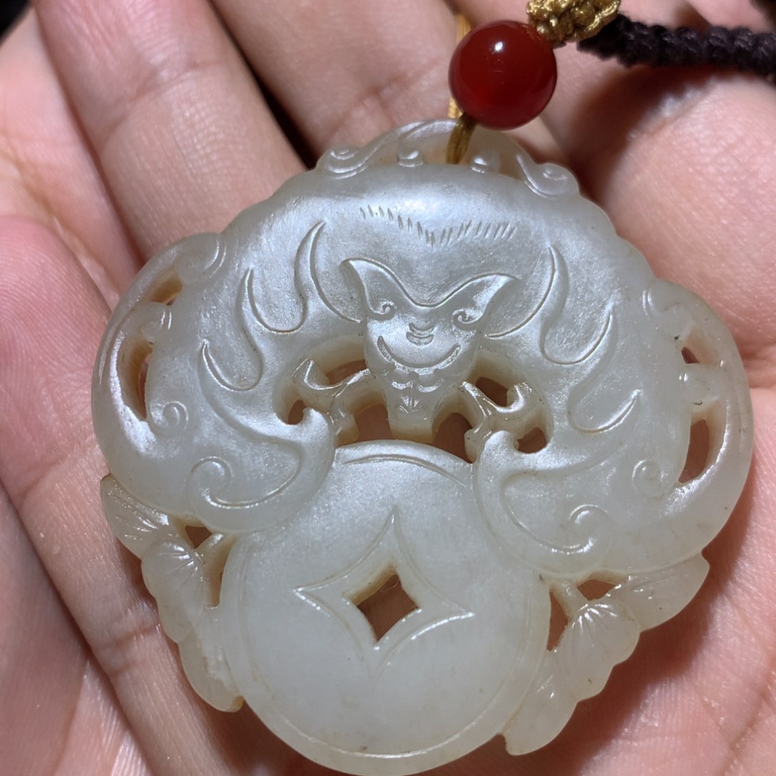 和田玉（糖玉）颈饰未镶嵌黄*耿