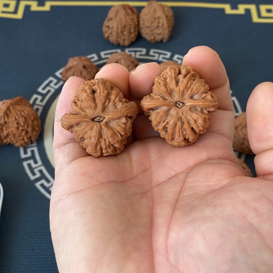 大***启文玩核桃把件涿鹿南将