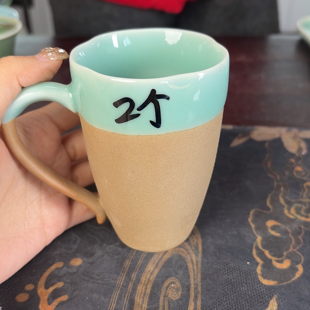 龙泉云间青瓷小米茶器