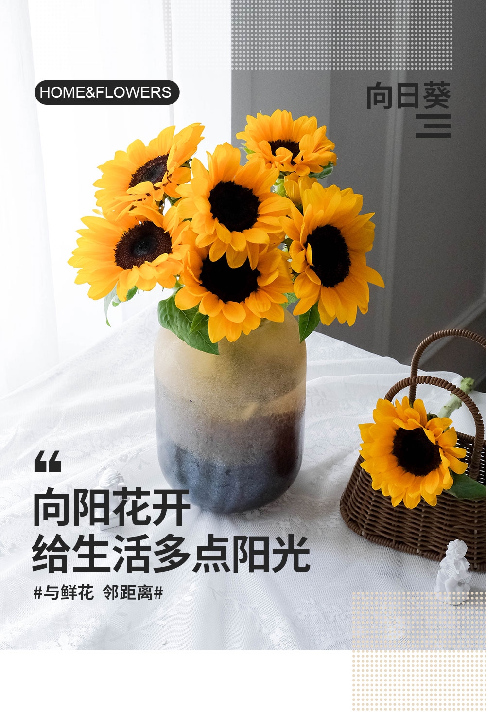    [云屿花卉] 爆款向日葵 任意两单花材升级顺丰冷链或德邦空运