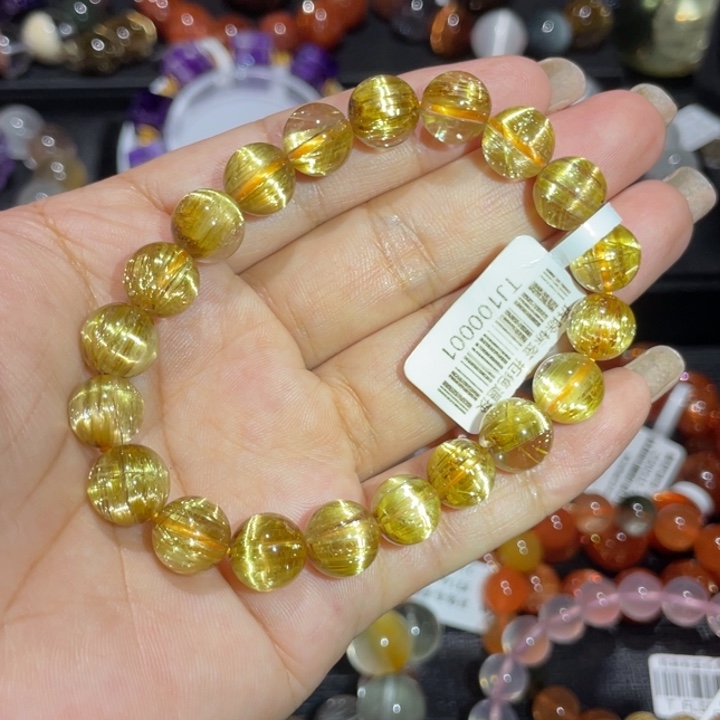 手链未镶嵌水晶钛晶9mm左右