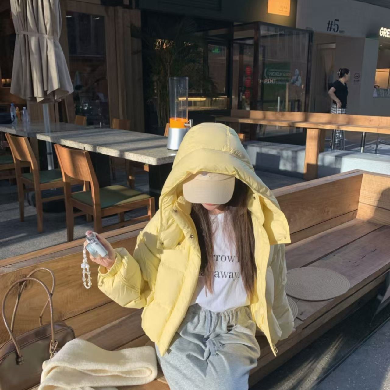 休闲韩版加厚拉链袖羽绒服女宽松短款小个子连帽百搭爆款保暖1