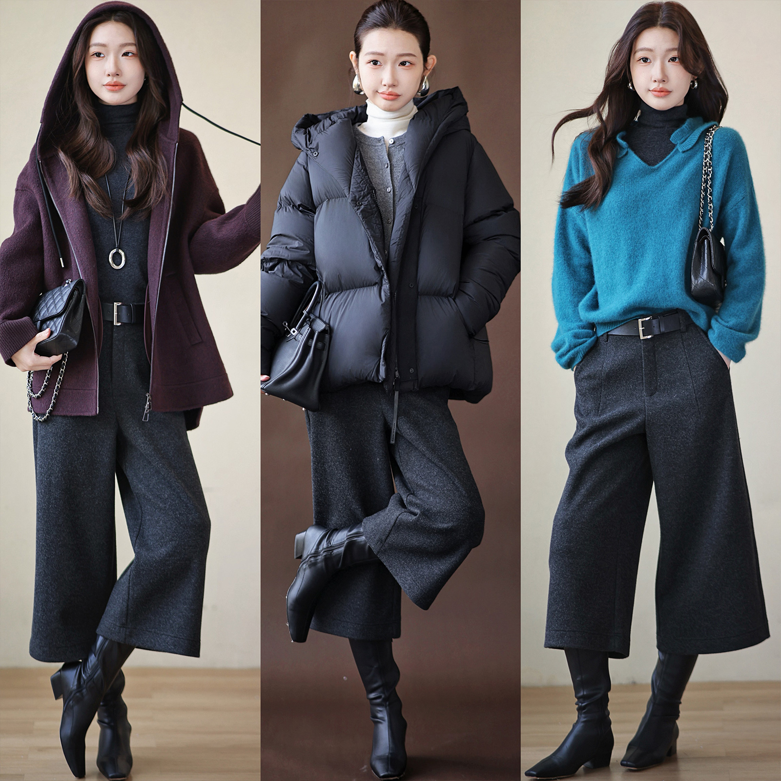 【赵大喜】结构线八分裤 | 肤感羊毛/挺括有型八分裤型