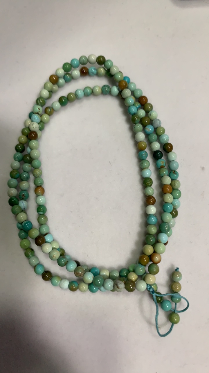 天然原矿绿松石多圈