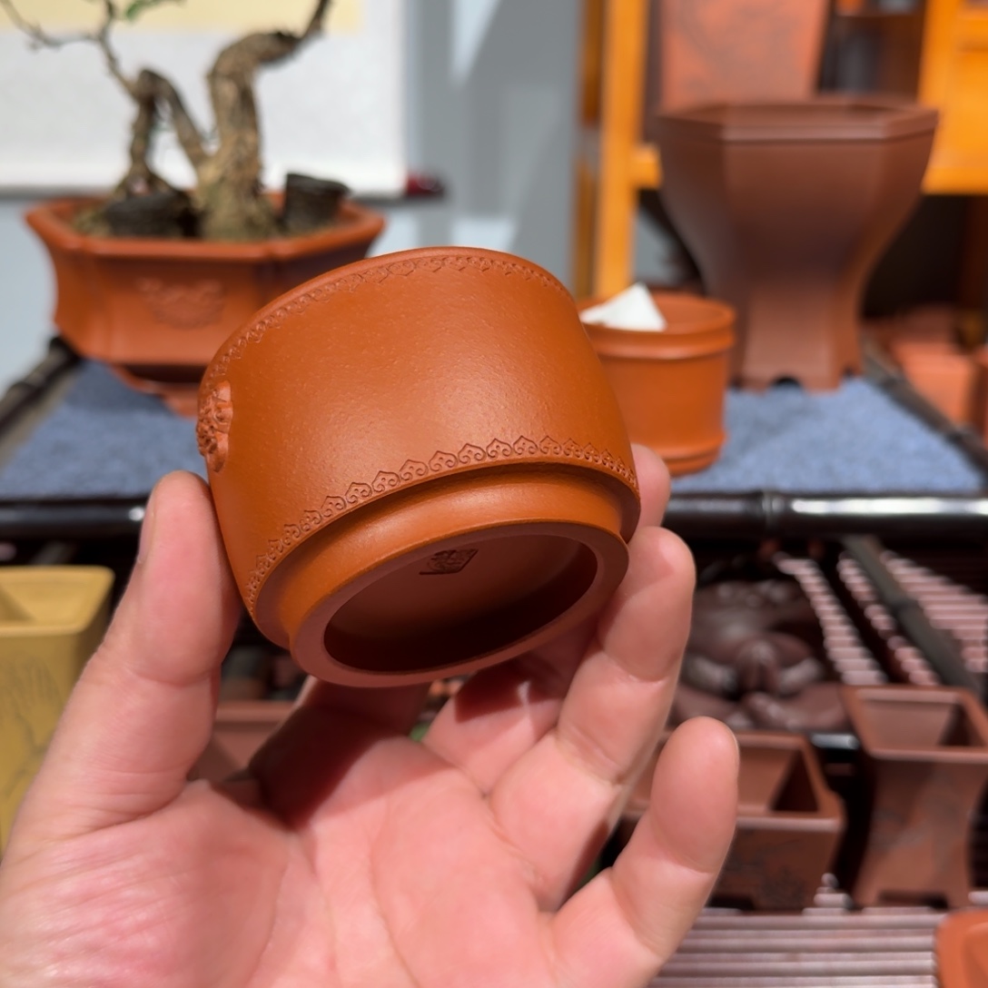 大***胖紫砂花盆原矿紫泥