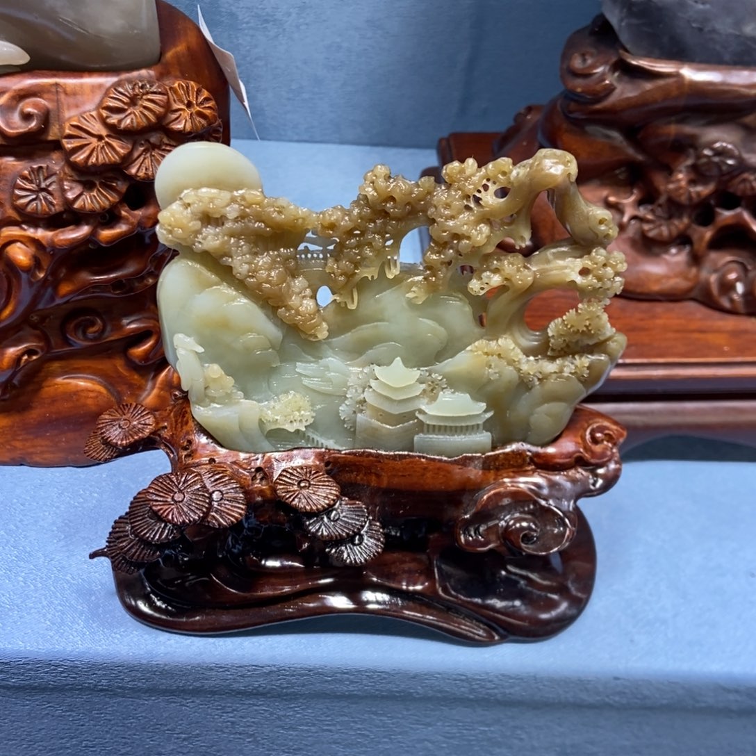 和田玉未镶嵌摆件