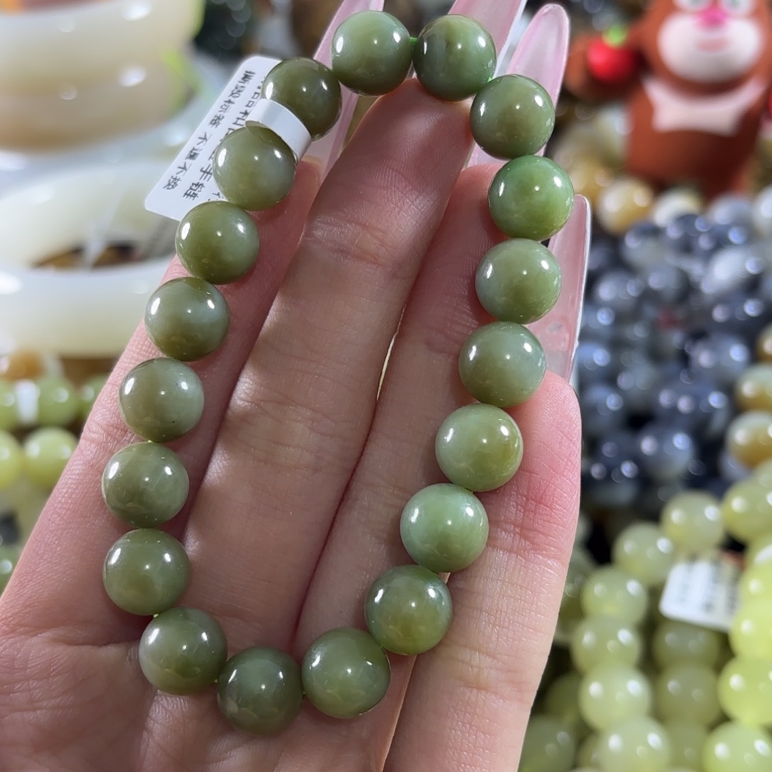 和田玉未镶嵌手链359