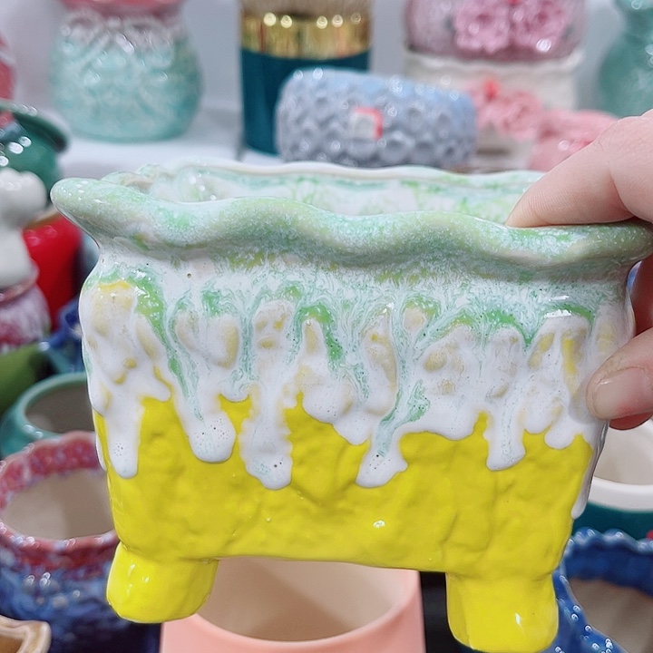 多肉陶瓷花盆满10元包邮