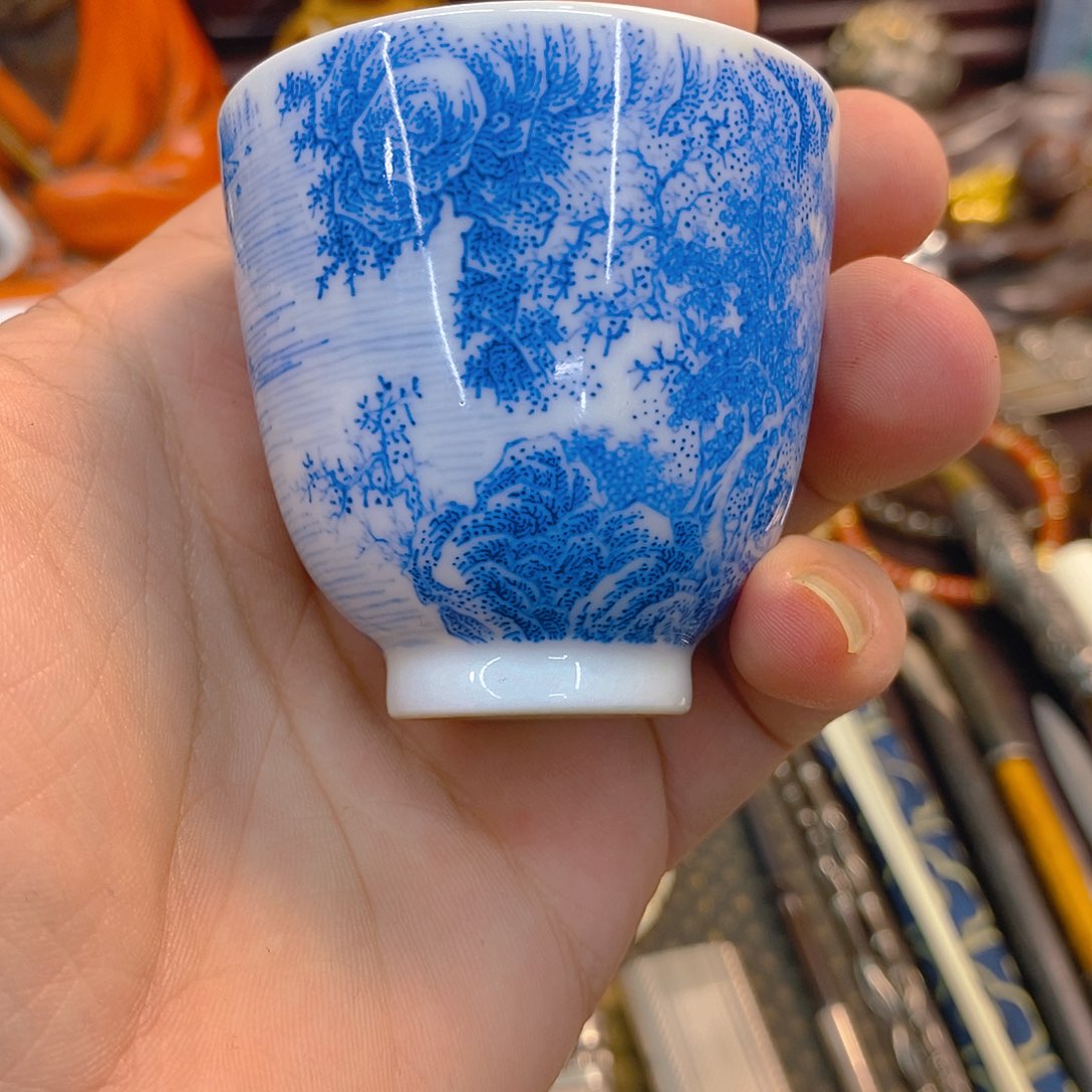 其他青花杯古美术