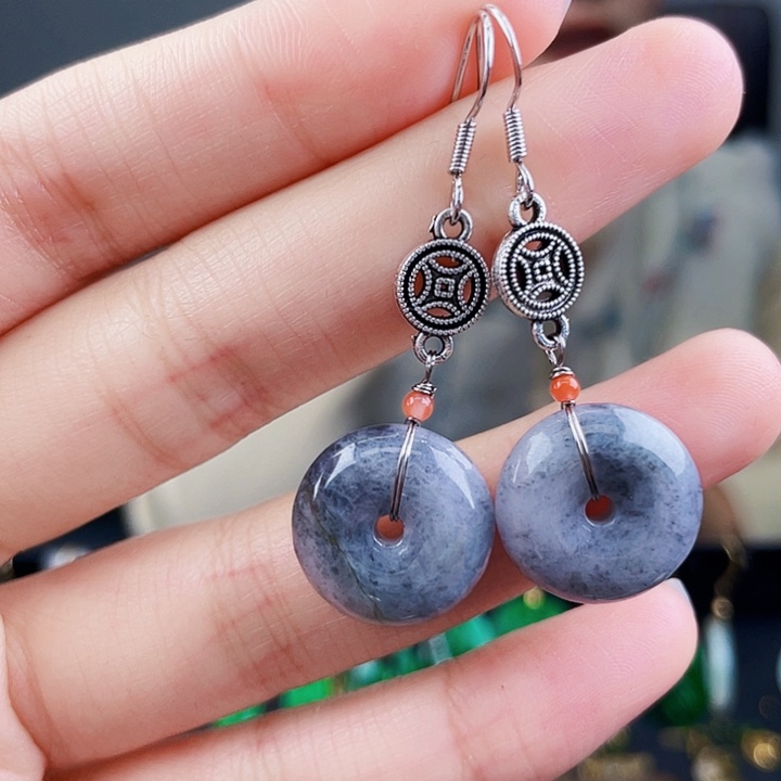 翡翠耳饰未镶嵌饰品