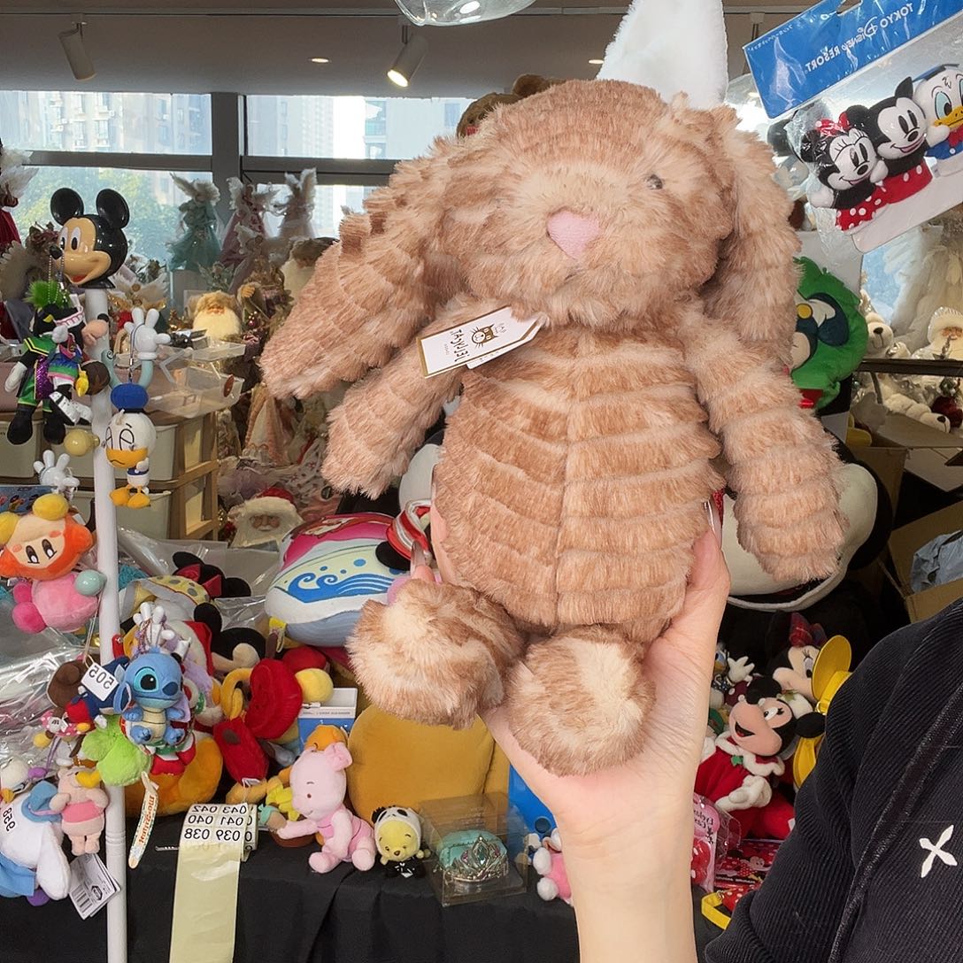 毛绒38号波浪纹金标兔子