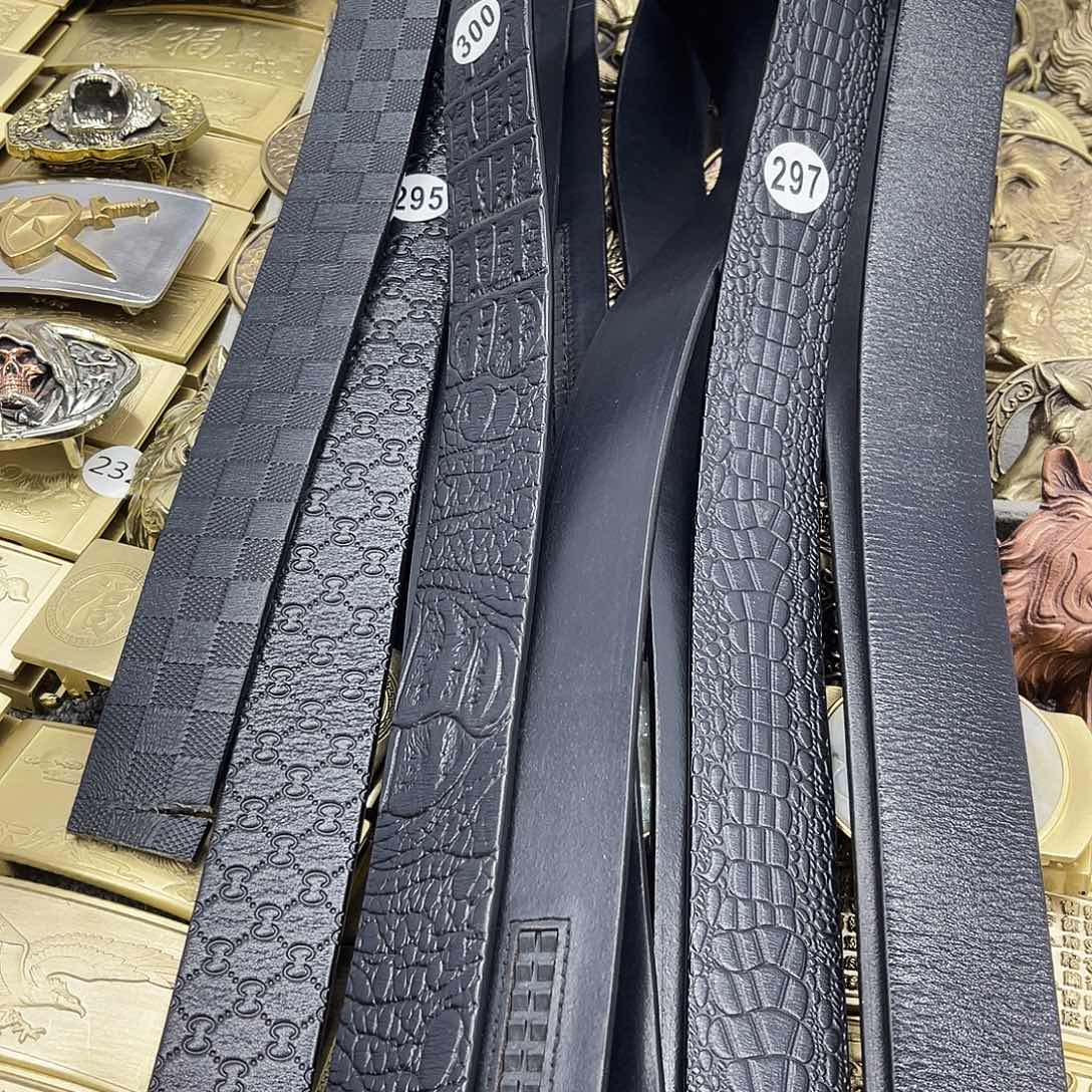 牛皮腰带混搭20条，