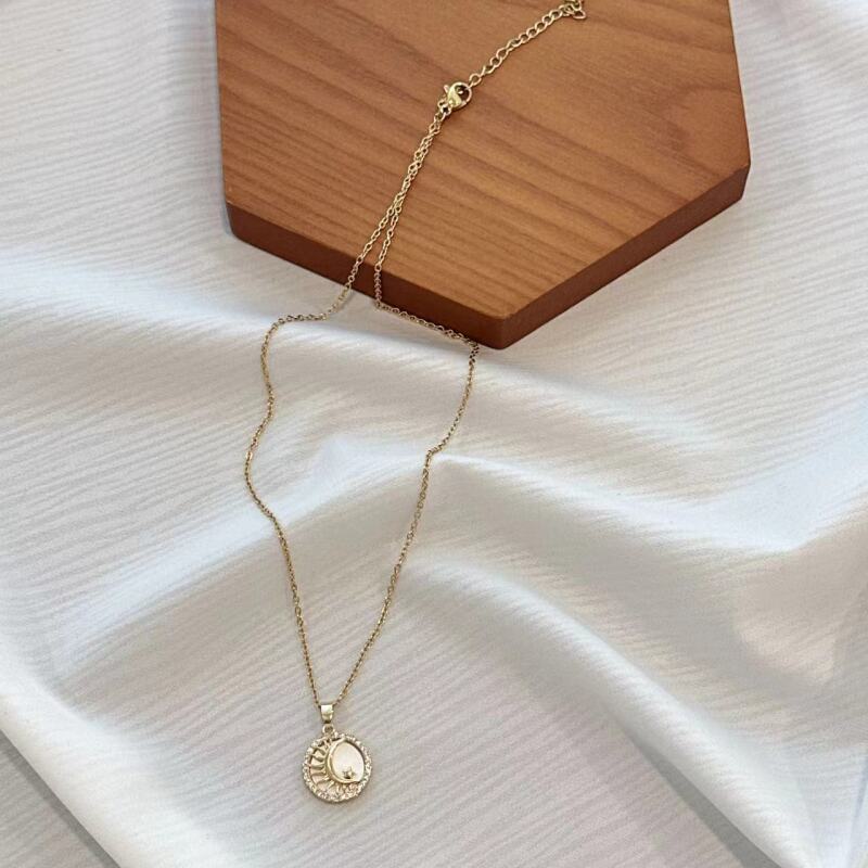 钛钢项链 钛钢项链 D215  百搭简约气质轻奢时尚ins项链