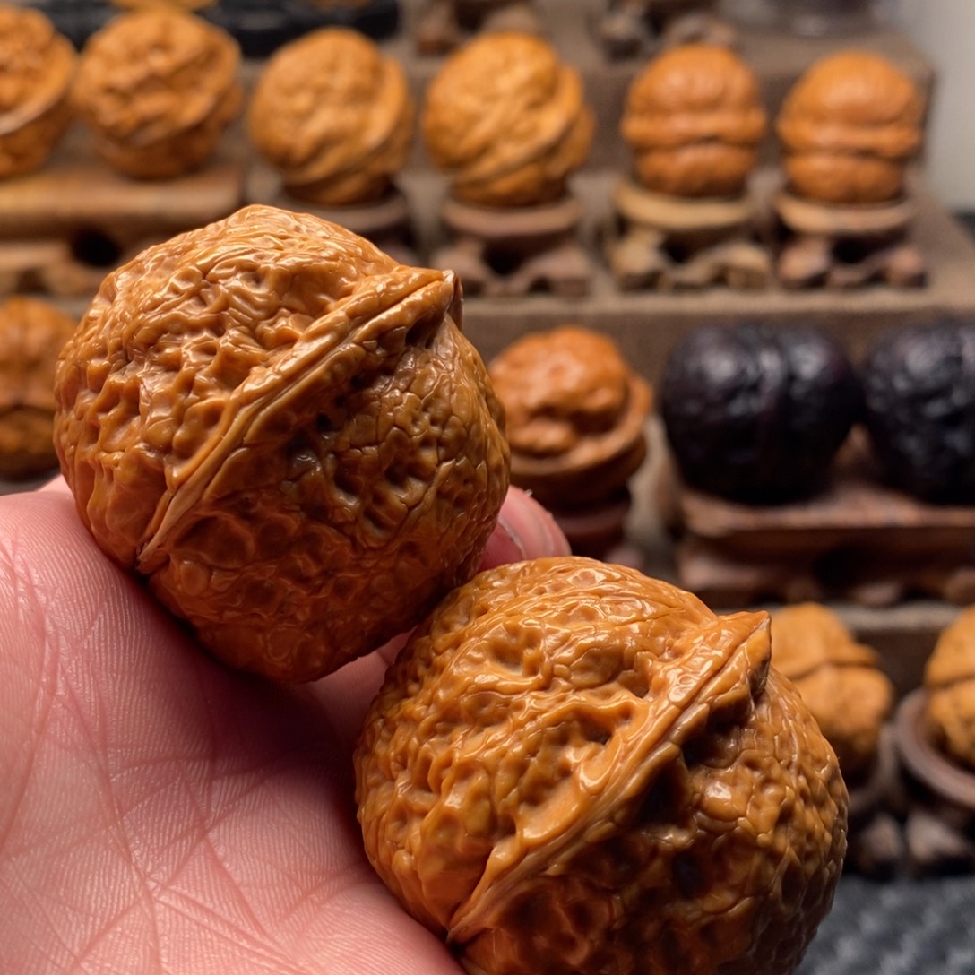 白***室文玩核桃把件铁核桃